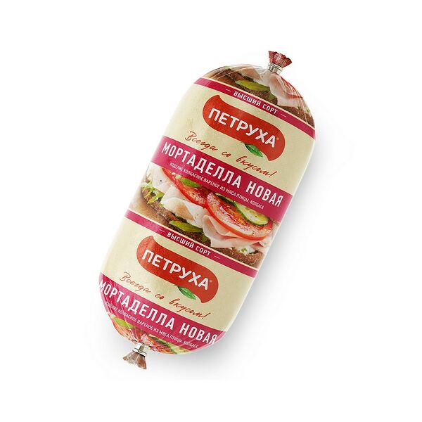 Колбаса вар Мортаделла новая в/с охл 460г г/я Юнимит