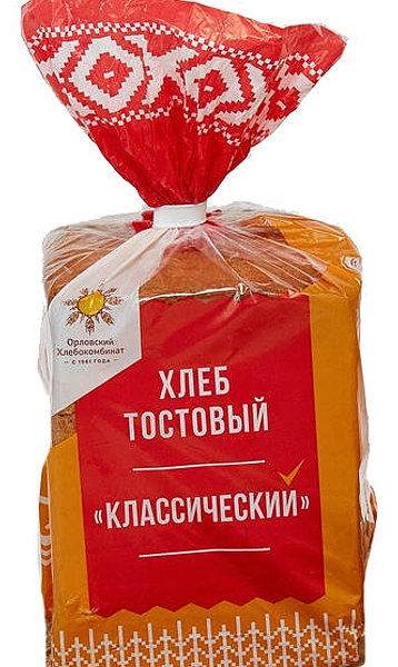 Хлеб Орловский ХК Тостовый Классический, 300 г