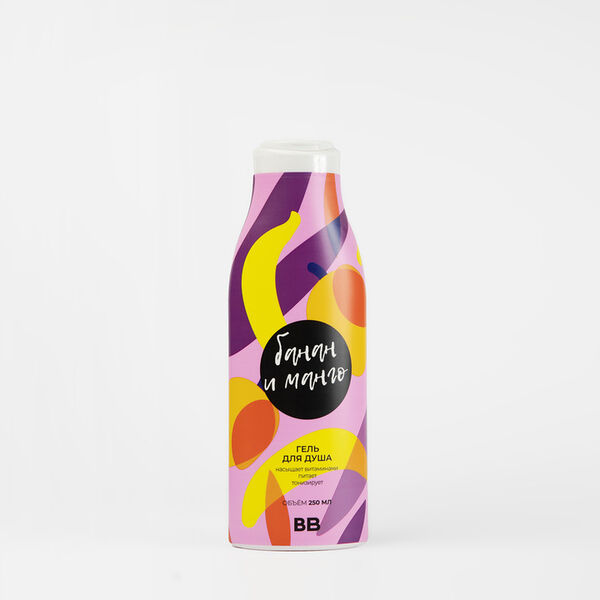 Гель для душа ВкусВилл Банан и манго 250 мл