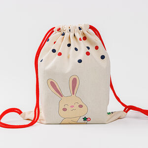 Сумка малая "Зайчик" красный шнур