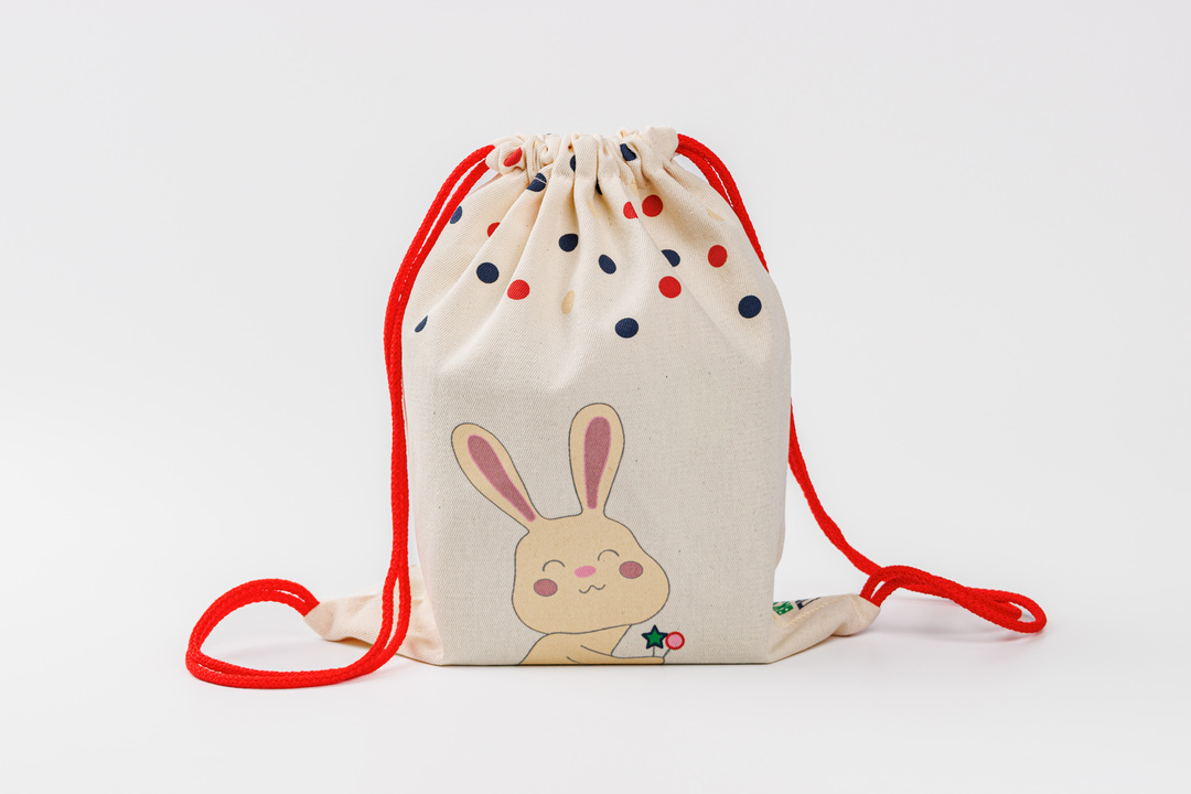 

Сумка малая "Зайчик" красный шнур