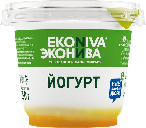 

Йогурт ЭкоНива Яблоко, груша 3%, без змж 250 г