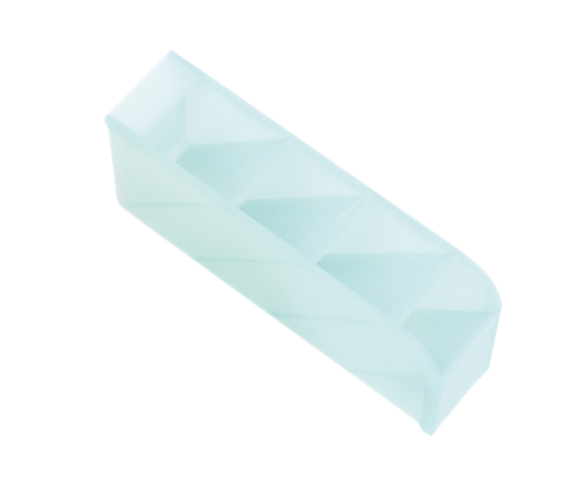 Настольная подставка Meshu мятная,4 отделения,пластиковая,тонированная