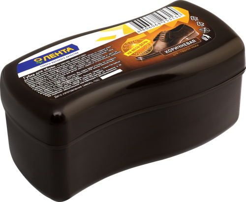 

Губка для обуви ЛЕНТА коричневая