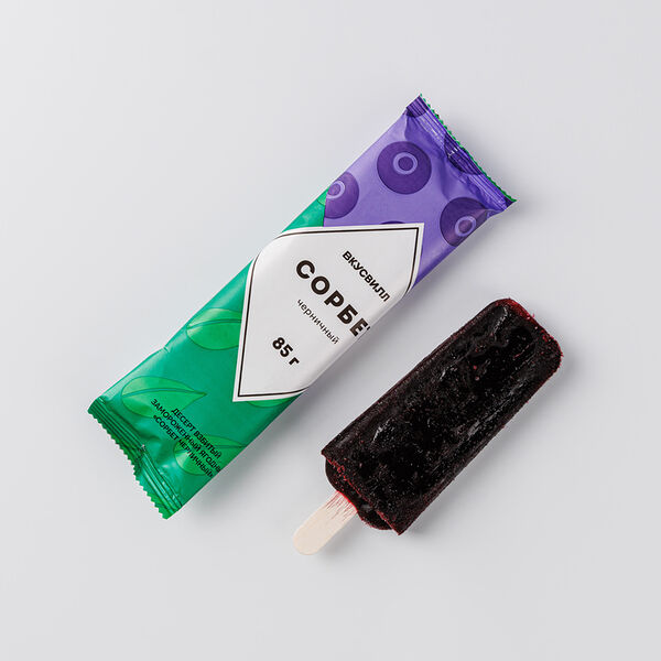 Сорбет черничный Продукт замороженный 