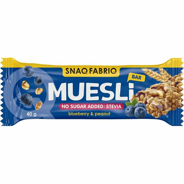Батончик Snaq Fabriq Мюсли с черникой, 40 г
