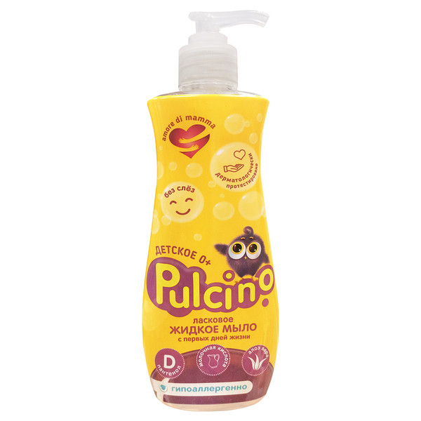 Мыло жидкое детское Pulcino с первых дней жизни 