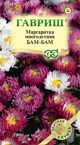 

Семена ГАВРИШ Элитная клумба, Маргаритка Бам-бам, Арт. 1071857960, 7шт
