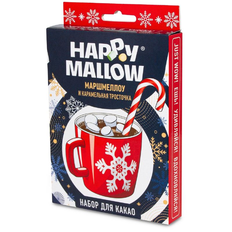 

Набор для какао Happy Mallow маршмеллоу и карамельная тросточка 35 г