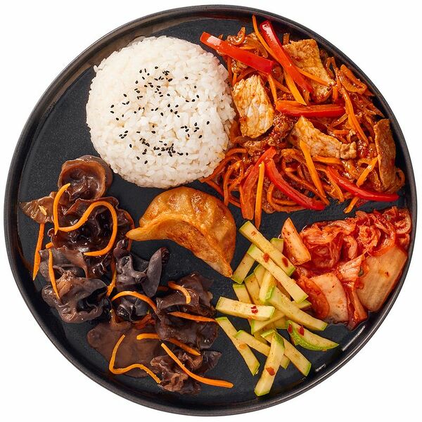 Ланч бокс Корейский свинина хе Перекрёсток Select 360 г