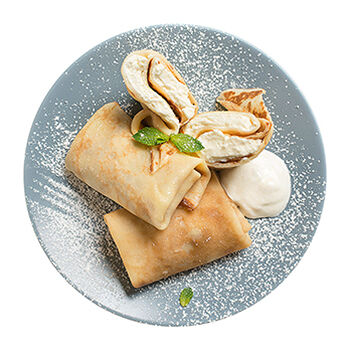 Блинчики с творожной начинкой