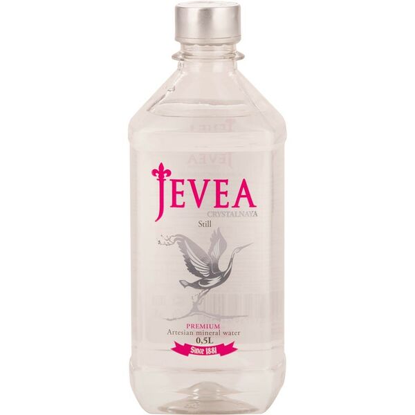 Вода природная Jevea минеральная негазированная, 0.5 л пластиковая бутылка, Россия