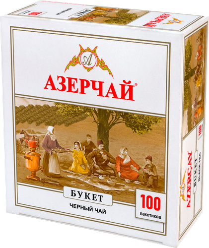 

Чай черный Азерчай Букет в пакетиках 100 пакетиков 200 г