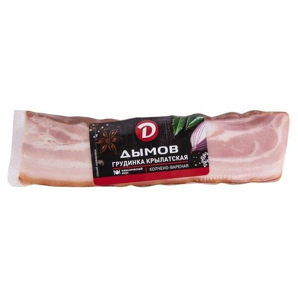 Грудинка ДЫМОВ Крылатская копчено-вареная в/у, 290 г