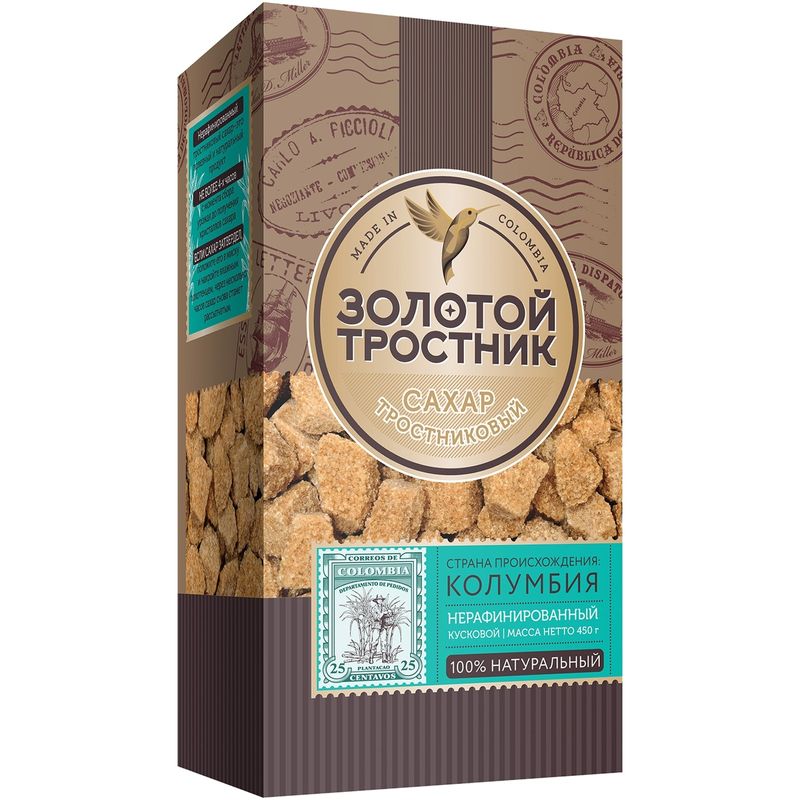 

Сахар тростниковый Золотой Тростник кусковой 450 г