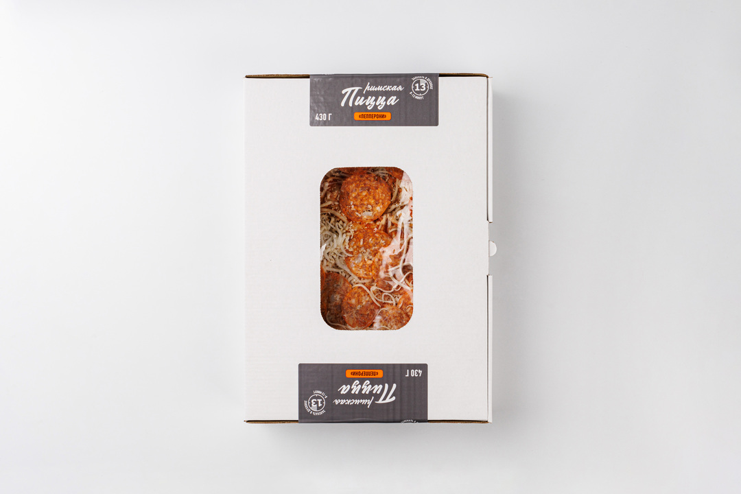 

Пицца римская Пепперони, замороженная