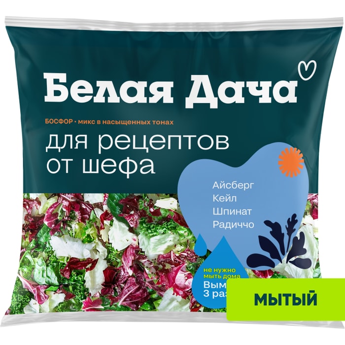 

Салатный микс Белая Дача Босфор, 130 г