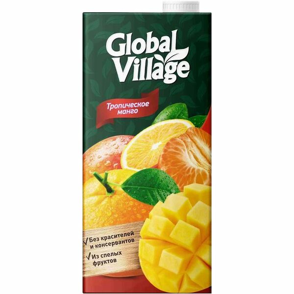 Напиток сокосодержащий Global Village Тропическое манго 950 мл