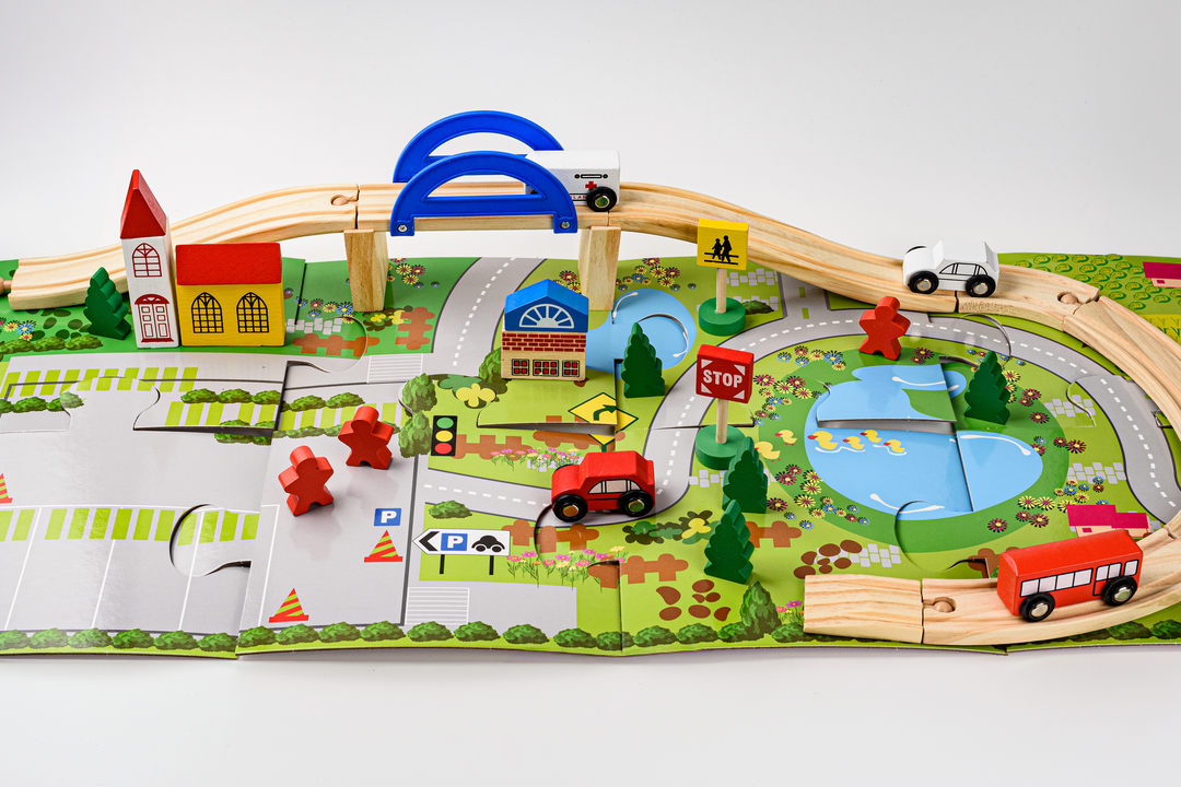 

Игрушка из дерева Автомобильная дорога