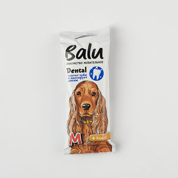 Лакомство для собак BALU жевательное Dental для средних пород, размер M, 36г