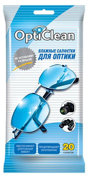 

Влажные салфетки OptiClean для оптики 20 шт.