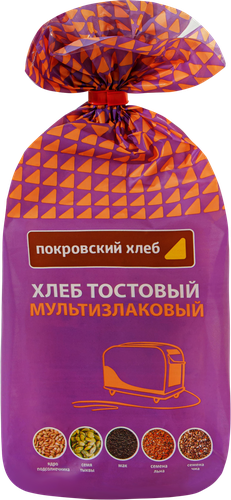 

Хлеб Покровский Хлеб Тостовый Мультизлаковый нарезка 250 г