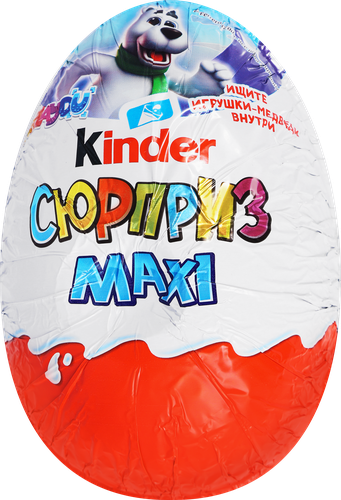

Яйцо шоколадное Kinder Сюрприз MAXI с игрушкой 107 г