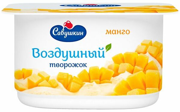 Творожок Воздушный Савушкин Манго 3,5% 100 г