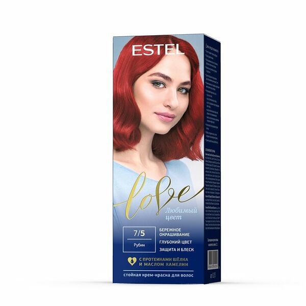 Стойкая краска для волос Estel Love т.7/5 Рубин 115 мл