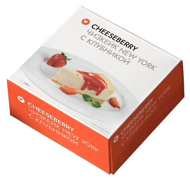 

Чизкейк сливочный Cheeseberry New York пирог с клубникой замороженный, 400 г