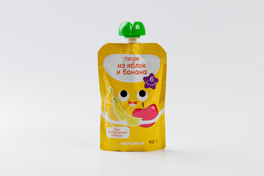 

Пюре из яблок и банана