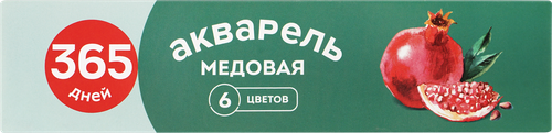 

Акварель медовая 365 ДНЕЙ 6 цветов