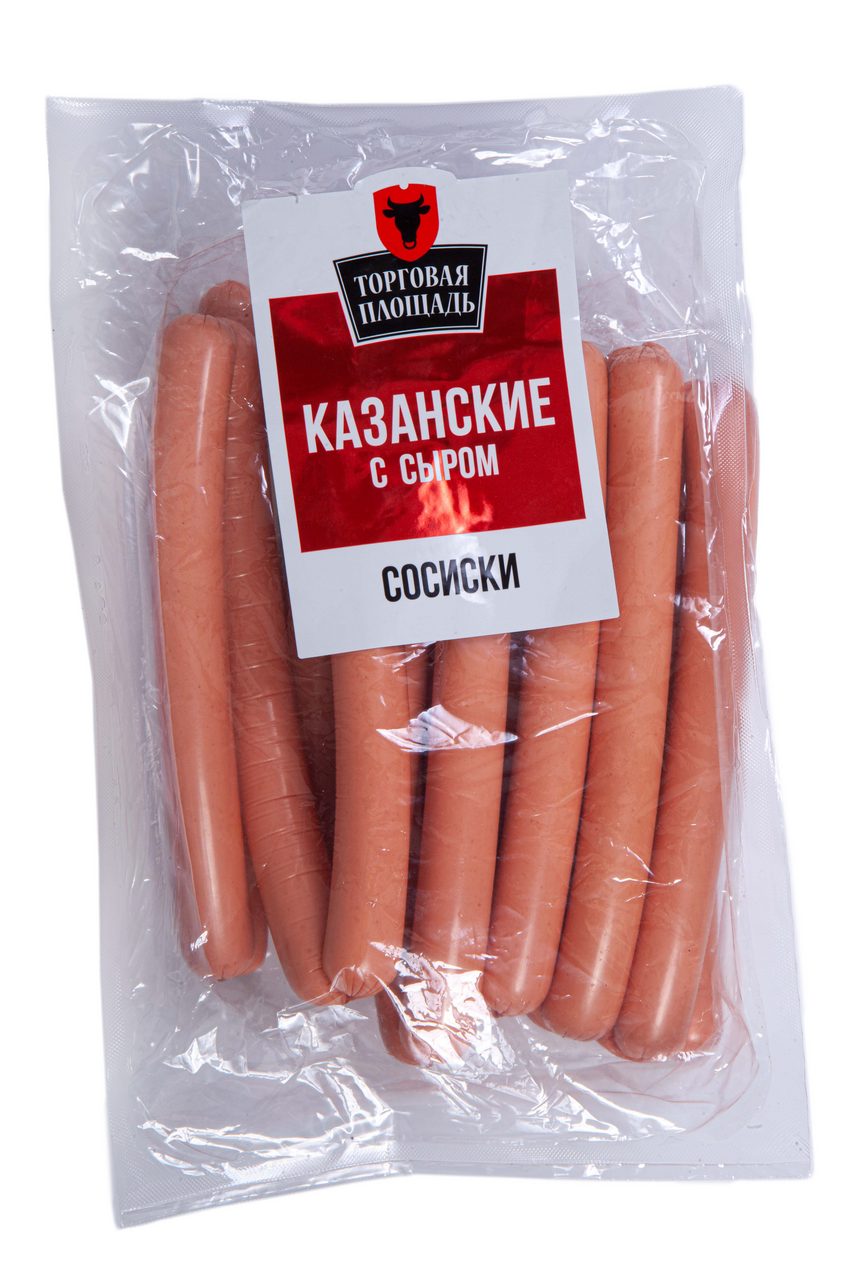 

Сосиски Торговая площадь Казанские с сыром вареные вес