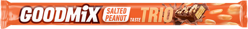 Батончик шоколадный GOODMIX Salted Peanut taste со вкусом соленого арахиса с хрустящей вафлей 69г