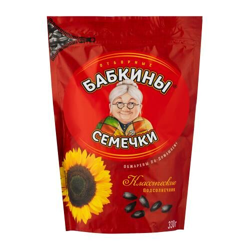 Семечки подсолнечника Бабкины семечки жареные 330 г