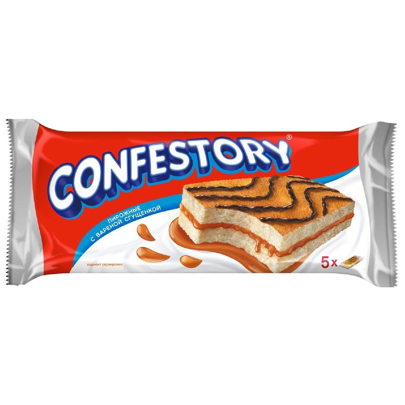 

Пирожное Confestory бисквитное с вареной сгущенкой 150 г