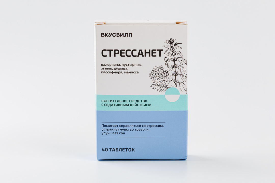 

Стрессанет раст. успокоительное 40 таб.
