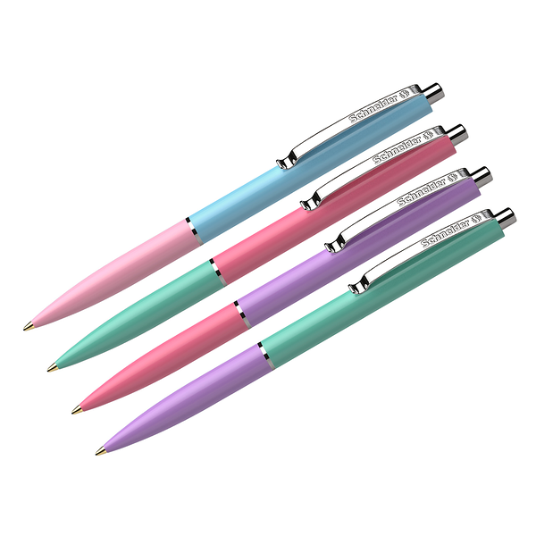 Ручка шариковая автоматическая Шнайдер синяя 1мм двухцветны корпус, в ассортименте