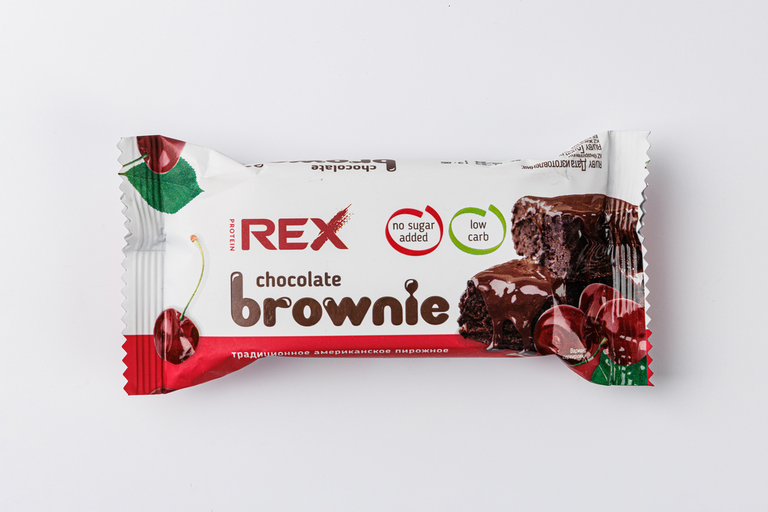 

Пирожное ProteinRex Brownie вишневое протеиновое 50 г
