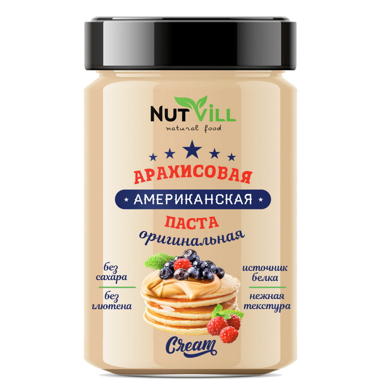 

Паста NutVill Американская арахисовая оригинальная, 180г