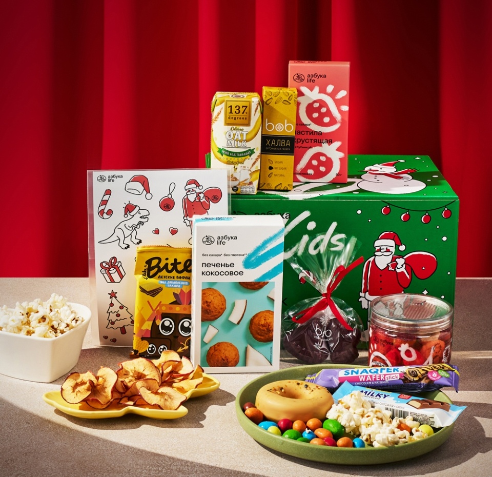 

Подарочный набор новогодний «Зелёный Санта 2024», «Азбука вкуса», 900г