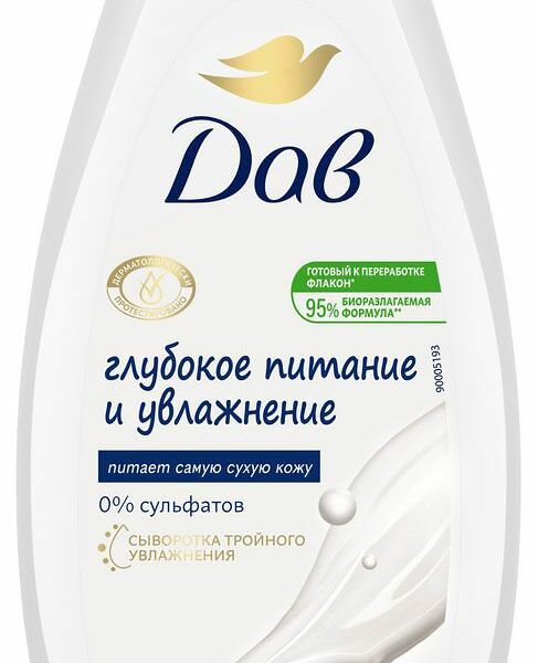 Крем-гель для душа Dove Глубокое Питание и Увлажнение 250 мл