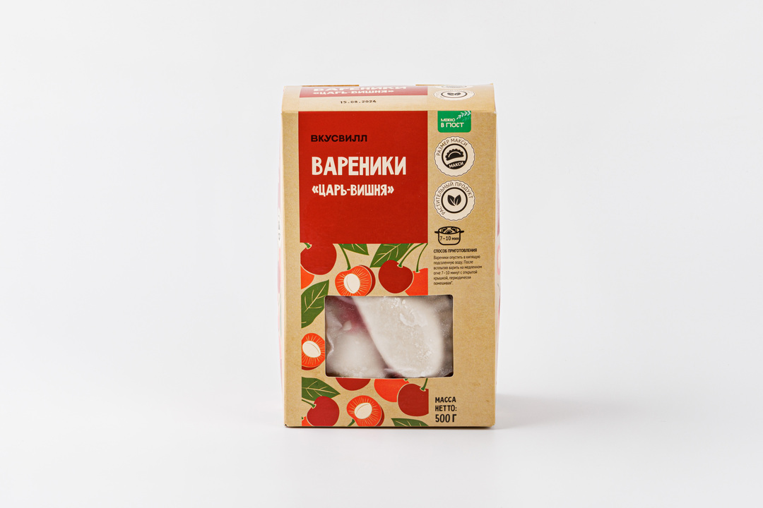 

Вареники ВкусВилл Царь Вишня з/м 500 г