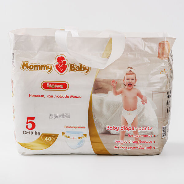 Подгузники-трусики Mommy Baby, размер 5 12-19 кг, 40 шт., Вп