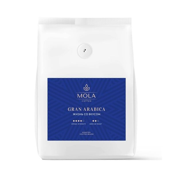 Кофе в зернах Mola Gran Arabica Натуральный 200 г