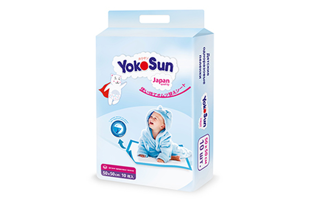 

Детские одноразовые пеленки YokoSun 50x50 см 10 шт
