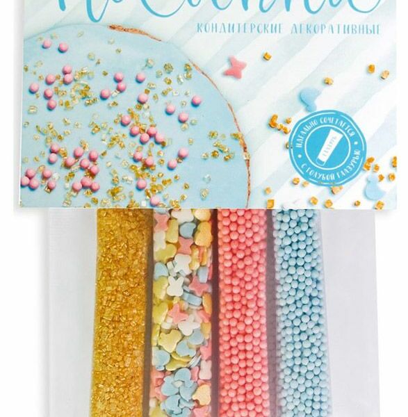 Посыпки кондитерские Парфэ Декор Голубой микс, 20г