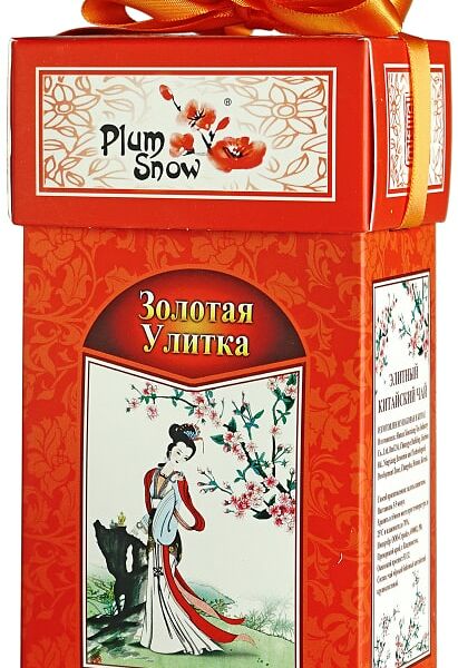 Чай черный Plum Snow Золотая улитка 100г