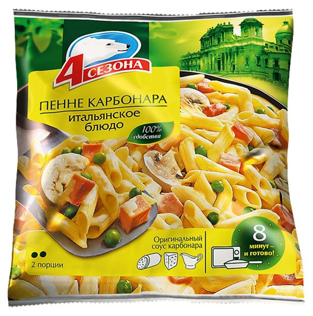 

Пенне карбонара 4 сезона 600 г