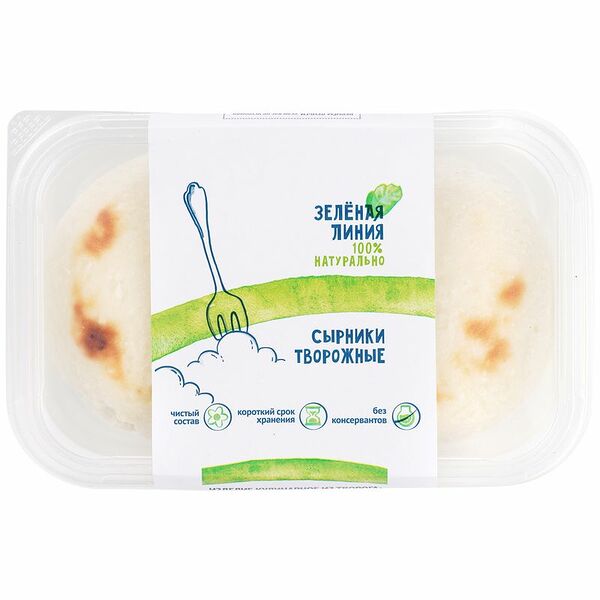 Сырники Зелёная Линия творожные 340г